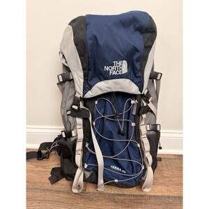 The North Face Vintage 99’s Terra 40 Hiking Trail Backpack Blue Gray Outdoors